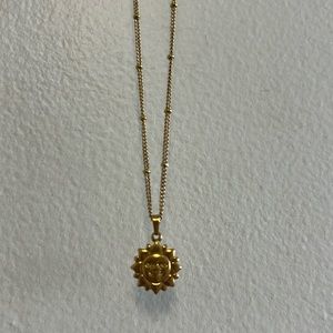 Gold Filled Sun Necklace